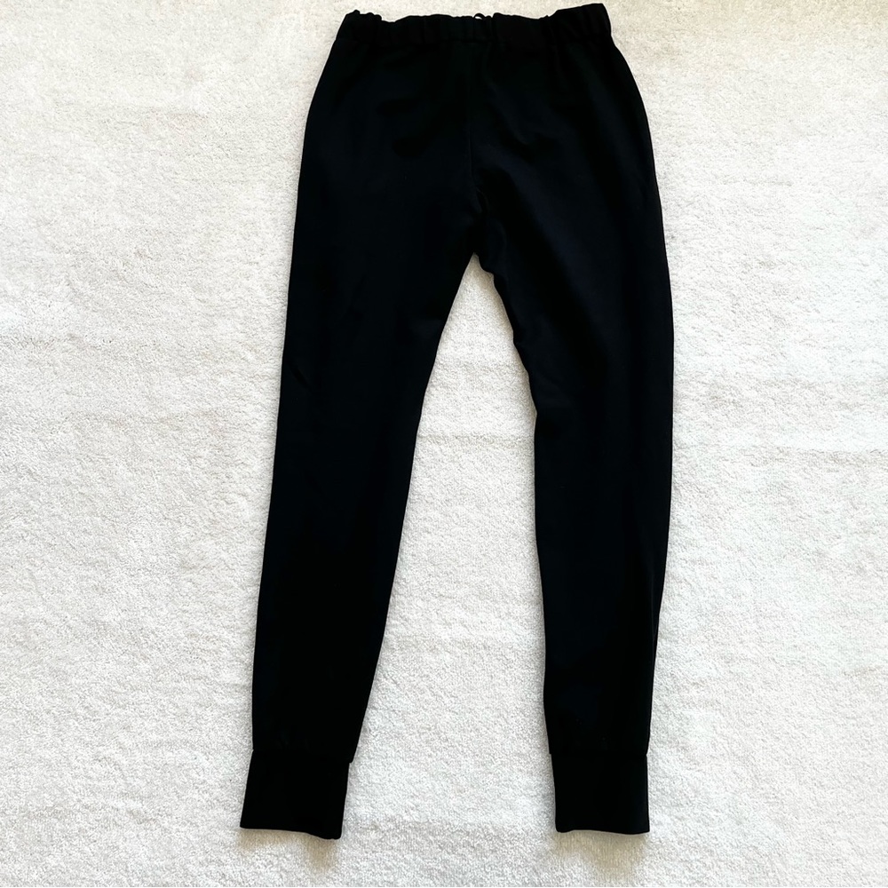 LOBO MAU WOMENS BLACK JOGGERS SIZE SMALL MINIMALIST CONTEMPORARY MODERN - Picture 2 of 7
